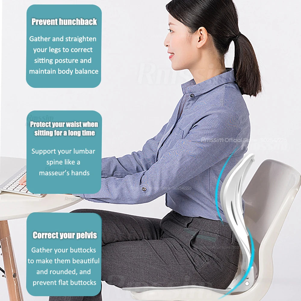Foldable back support office chair