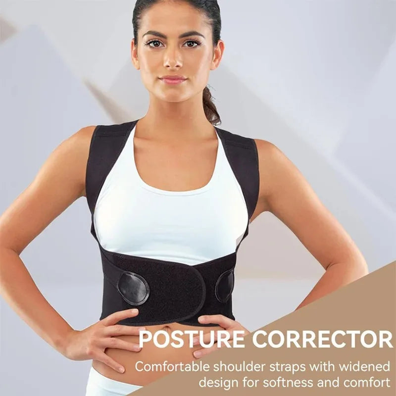 Posture correction back strap
