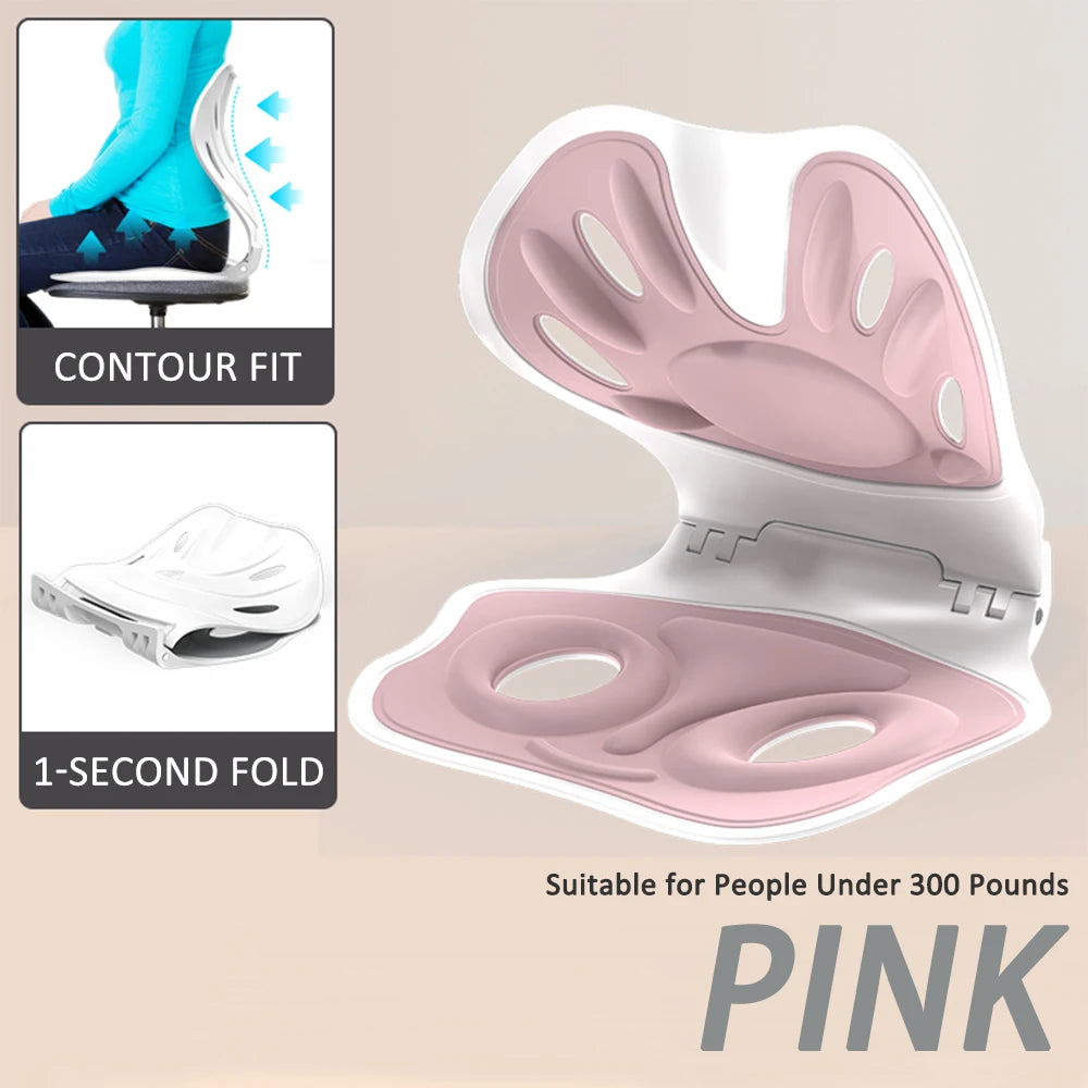 Foldable back support office chair