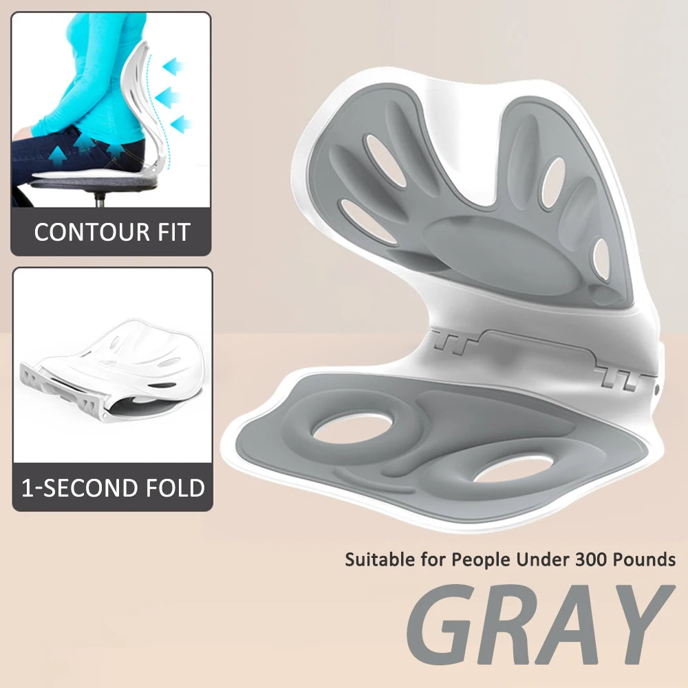 Foldable back support office chair