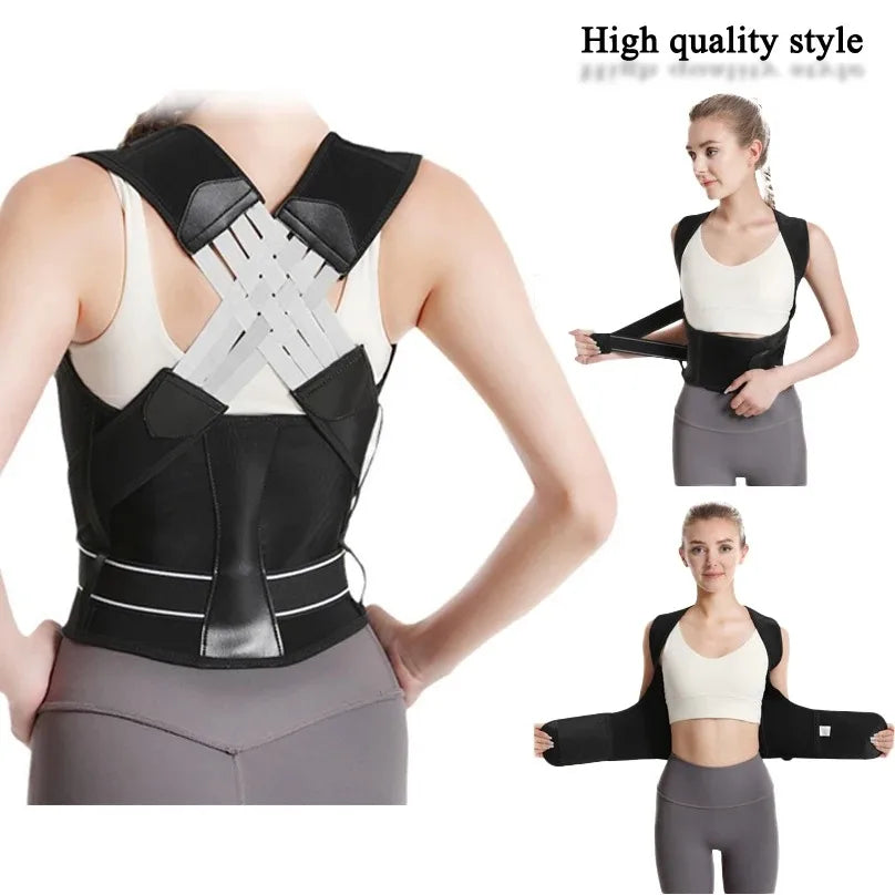 Posture correction back strap