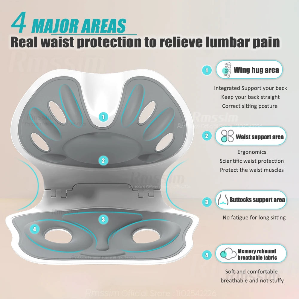 Foldable back support office chair