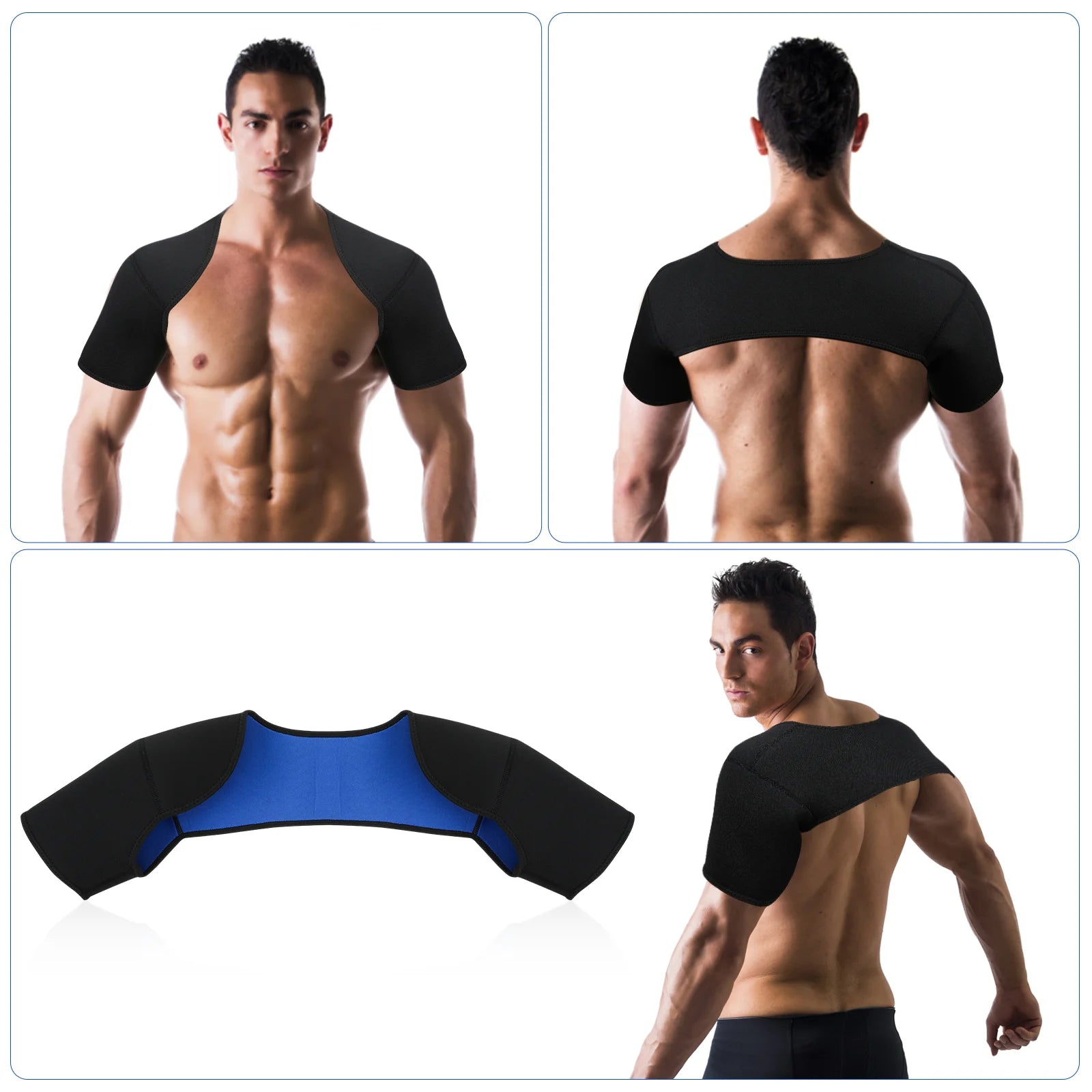 1pc Shoulder Compression Sleeve Under Shirts Camisas Compresion Para Hombre Basketball Shoulder Support Brace Men Shoulder Wrap